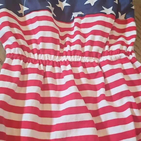 Patriotic Stars and Stripes Romper 3T - Picture 7 of 8